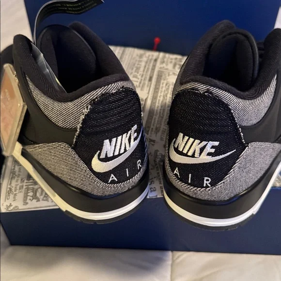 BNInBox Nike + Levi’s Air Jordan 3 RtR LSCBlack & Gray Men's Sneakers, Sz 10